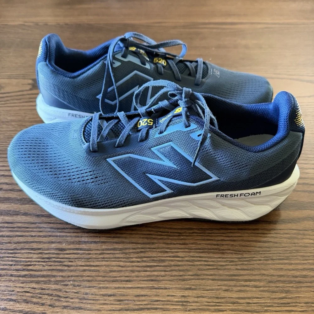 New Balance Men's 520 Fresh Foam Tennis Shoes Blue/Teal Size 12